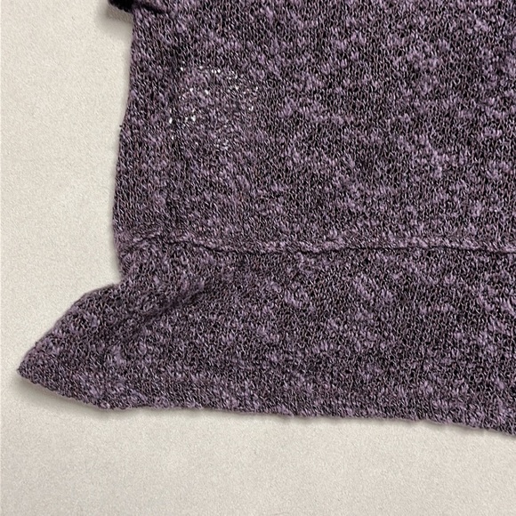 American Eagle Purple blend mock turtleneck sweater pullover, layered front, M - Picture 7 of 8